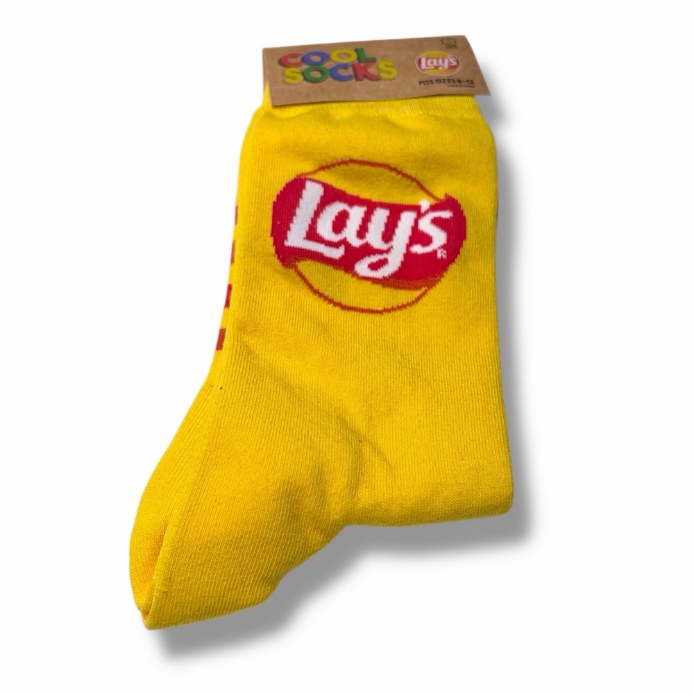 Lay's Crew Cool Socks Novelty Size 8-12 New Bag 47